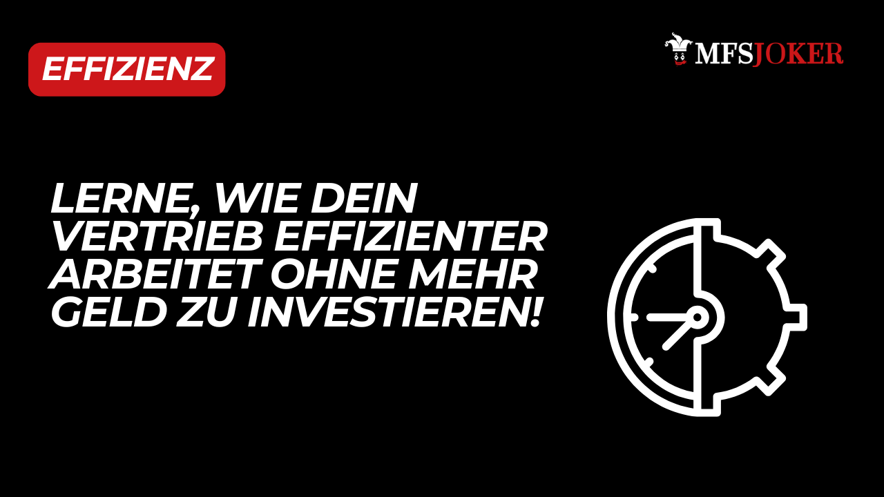 Vertrieb effizienter einsetzen ohne mehr Personal